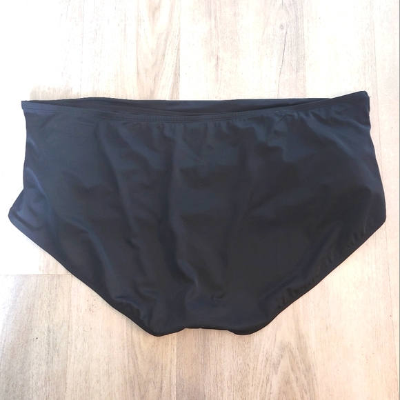 EVRI Swim Bikini Bottoms High Waist Shirred Front size 4X (28W-30W) - Picture 2 of 4